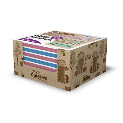 Папір для нотаток Вулиця 400 аркушів Куб-крафт СQ-6661 Бумагія