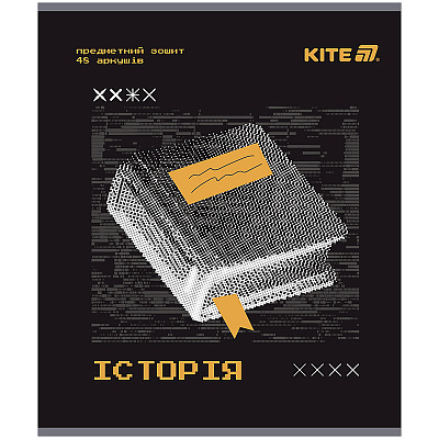 Тетрадь предметная 48 лист. клетка Techno история KITE
