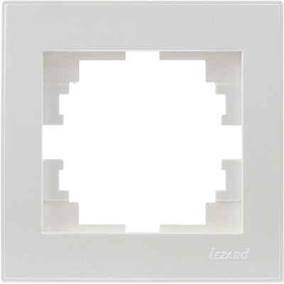 Рамка одномісна Lezard Rain горизонтальна перлинно-білий 703-3030-146