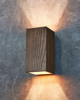 Бра Iterna Brygge L темный ясень 2xG9 дерево темное 