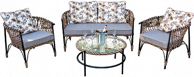 Комплект меблів Українські конструкції Форца 3 чорний із бежевим