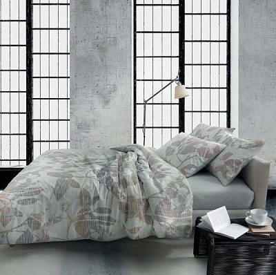 Комплект постільної білизни Papier 2,0 світло-сірий із білим Gabel