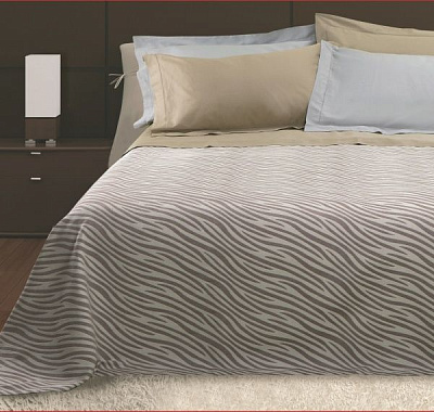 Покрывало Faro 240x260 см Billerbeck мокрый песок/белый 