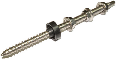 Винт-шуруп для солнечных панелей М10х200 мм DIN6923 нерж. сталь А2 1 шт.