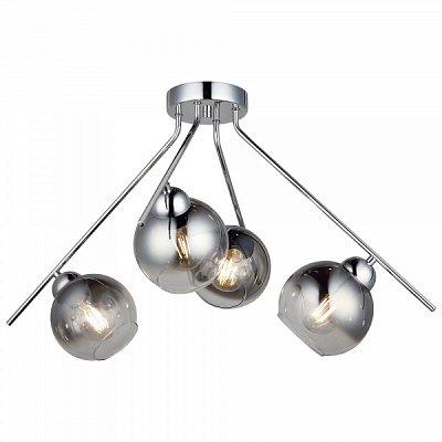 Люстра потолочная Vio Concept by LUCEA Gemo 4x40 Вт Е27 хром 1560-51-14 