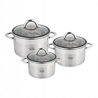 Набор кастрюль 6 предметов Rigoros 26-238-035 Krauff