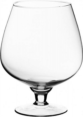 Ваза прозрачная коньячница 10x19,5 см Ladna