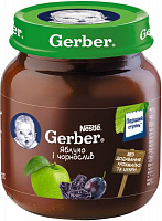 Пюре Gerber Яблуко і чорнослив 130 г 7613033514951  