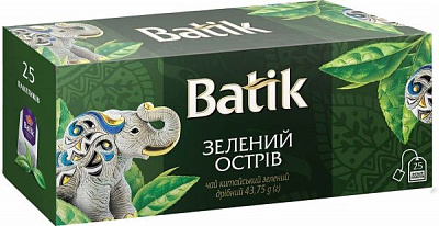 Чай зелений Batik Зелений острів 25 шт. 1,75 г
