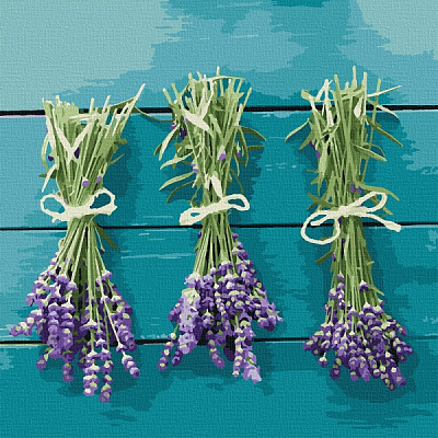 Картина за номерами Лавандове тріо 13114-AC 40х50 см ArtCraft