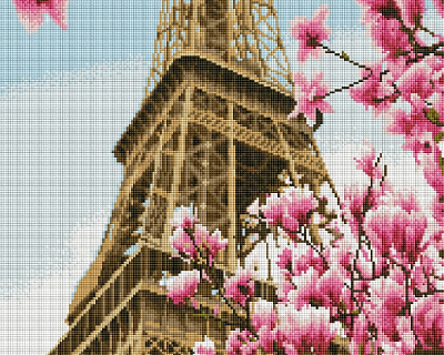 Алмазная мозаика Сакура в Париже 40x50 см DBS7702 Brushme 