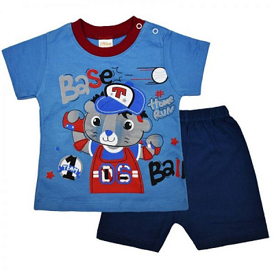 Комплект mini Mika з ведмедиком блакитний р.92 515