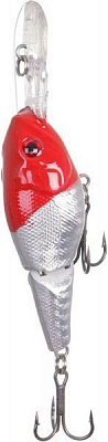 Воблер Clepsydra YE-90-10.5-10 10,5 г 90 мм сріблястий із червоною головою