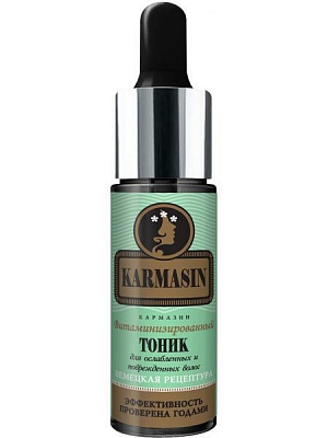 Сыворотка Karmasin Витаминизированный тоник для ослабленных и поврежденных волос 14 мл 