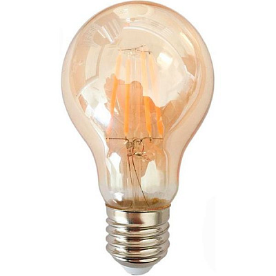 Лампа світлодіодна Eurolamp MLP-LED-A60-08273 (Amber) 2 шт./уп. A60 8 Вт E27 3000 К 220 В прозора