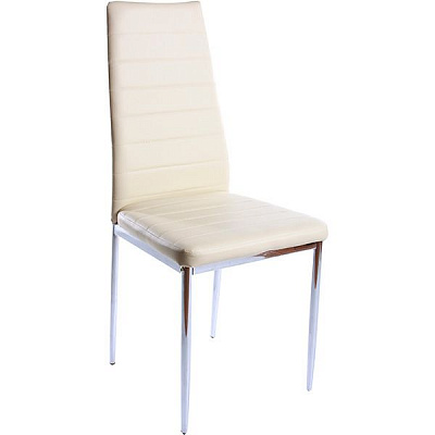 Стул Bazhou City chrome молочный 980х410х400 мм