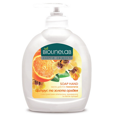 Крем-мило BIOLINELAB З екстрактами цитруса та золотої орхідеї 300 мл