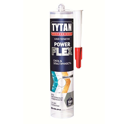 Клей-герметик Tytan Power Flex 290 мл прозорий