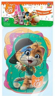 Пазлы мягкие Vladi Toys 44 котенка VT1106-83