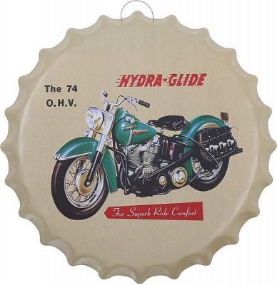 Декор настінний Кришка від пляшки жерстяна Hydra-glide d40