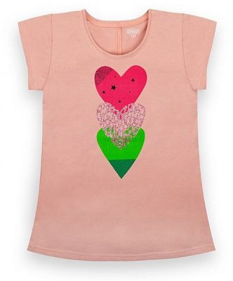 Футболка для девочки GABBI FT-21-9-1/1 р.128 пудровый 