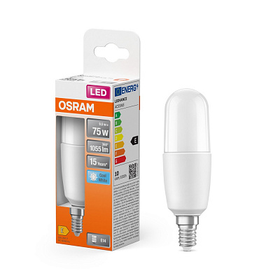 Лампа светодиодная Osram 10 Вт матовая E14 220 В 4000 К LEDSTICK E14 10W