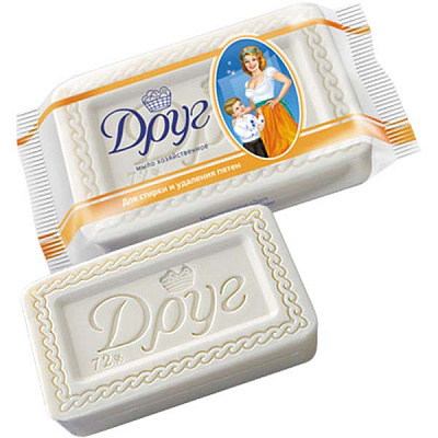 Хозяйственное мыло Друг для удаления пятен 125 г