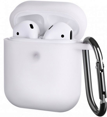 Чехол для наушников 2E для Apple AirPods Pure Color Silicone 3.0 мм white (2E-AIR-PODS-IBPCS-3-WT) 