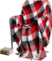 Плед Флора 140x200 см червоний Вултекс-С