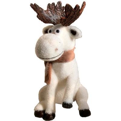 Декоративная фигура Лосенок в шарфике JM181002 30 см