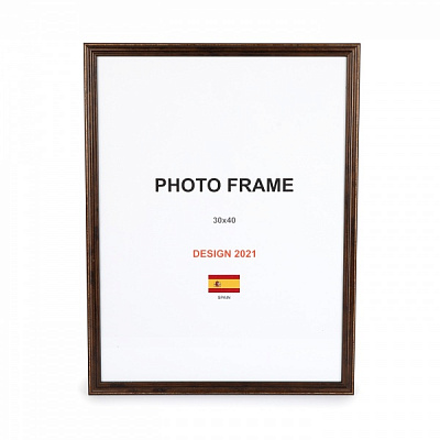 Рамка для фото 1 фото 30х40 см коричневая бронза 