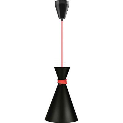 Подвес Vesta Light Tokyo 1x60 Вт E27 черный с красным 50321 