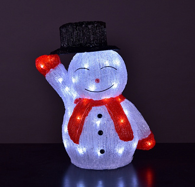 Фігурка з підсвіткою Bright Source Ltd. Сніговик 30х20х38 см світлодіодна (LED) 60 ламп 38 см