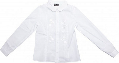 Блуза Sasha для девочек р.140 белый 