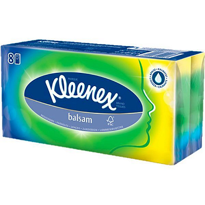 Носовые платочки кармашки Kleenex Balsam 8 шт.