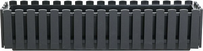 Ящик балконный Plastkon Fency прямоугольный 10,5л антрацит 