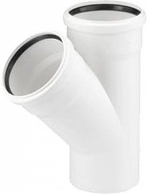 Трійник REHAU безшумний Raupiano Plus 50/50 45°