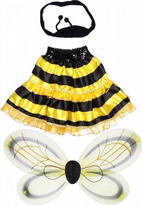 Набір карнавальний КАРНАВАЛІЯ Бджілка р.122 чорний із жовтим