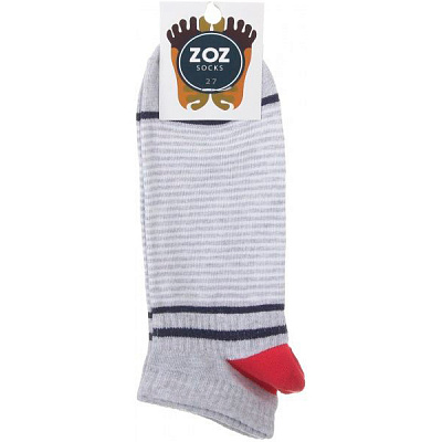 Носки мужские ZOZ полоска р. 27 серо-синий 