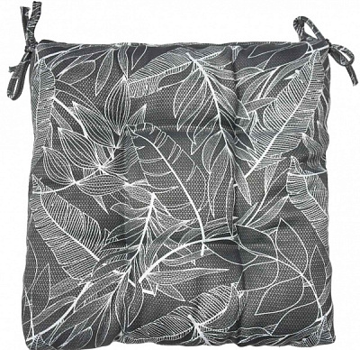 Подушка на стул МАСАО листья серые Прованс