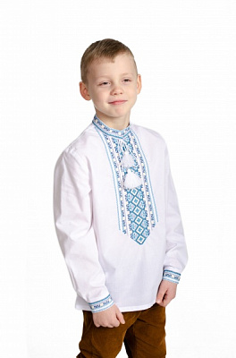 Вишиванка для хлопчиків Едельвіка р.104 білий 365-21/09