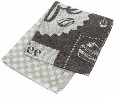 Набір рушників кухонних Coffee 2 шт. 50x70 см Texpol сірий