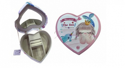 Скринька для прикрас Qunxing Toys Русалонька у вигляді серця FG240424016D