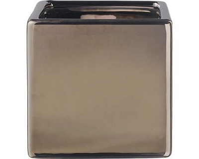 Вазон керамический Soendgen Latina квадратный 2л бронзовый (0595-0015-2362) 