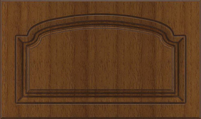 Фасад для кухни Грейд-Плюс Орех мускатный патина №363 355x596 н/с Мадрид