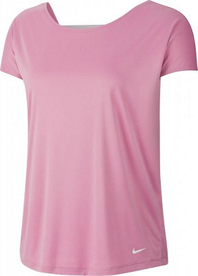Футболка Nike W NP DRY ELASTIKA SS TOP ESSNT CJ4082-693 M рожевий
