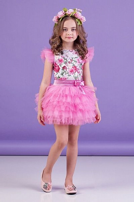 Комплект Zironka блузка та спідниця р.116 рожевий Z2-64-0001-1