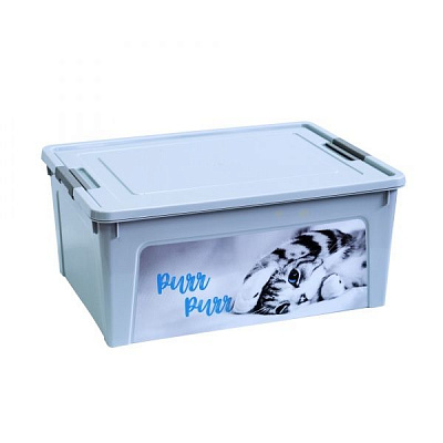 Ящик для хранения универсальный Vivendi CAT 7,9 л серый 140x320x245 мм