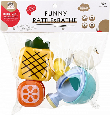 Набір іграшок для купання Haijabao 5 шт. барвисті OTG0978965