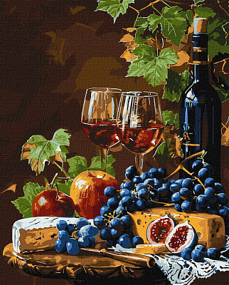 Картина по номерам Любимое вино ©art_selena_ua Ideyka